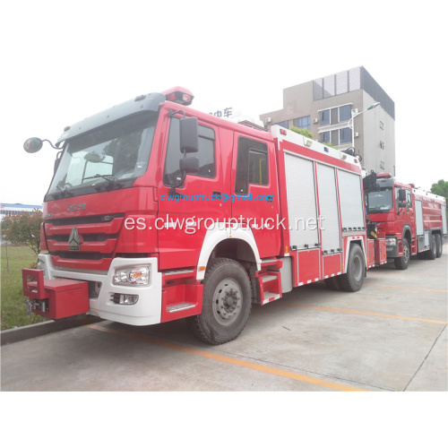 Camión de bomberos de rescate de emergencia Howo 4x2